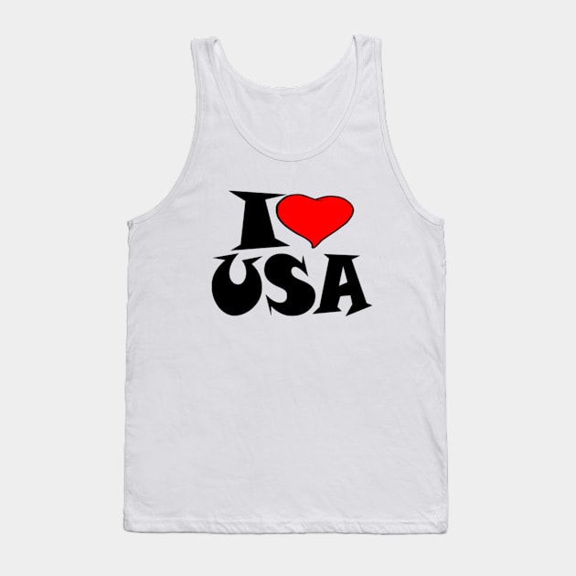 usa Tank Top by Milaino